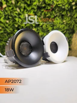 APRA AP 2072 18W White Deep Recessed COB Downlight - 18W, 3000K, White
