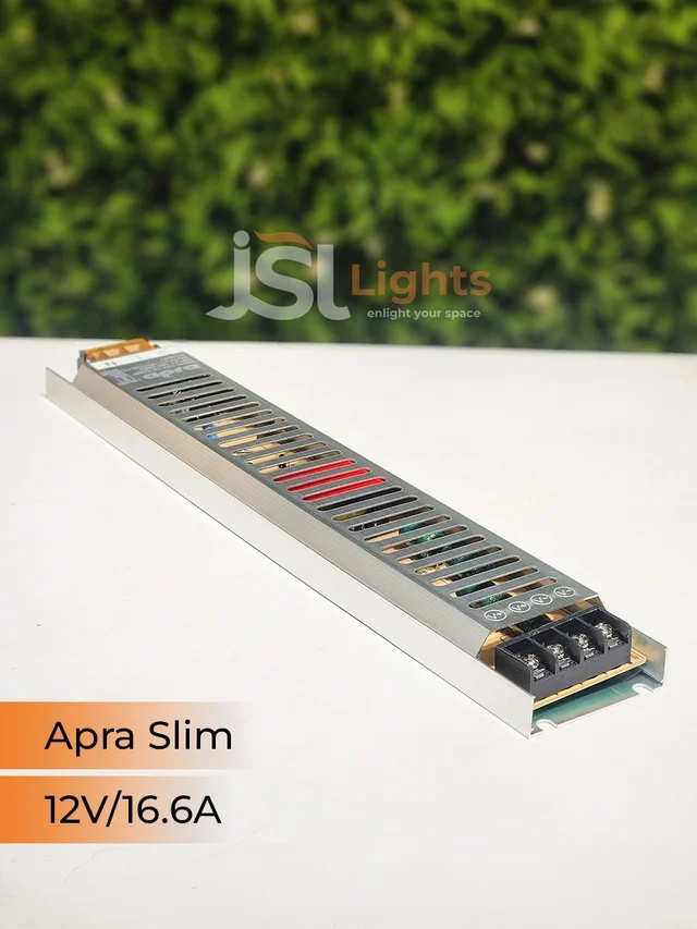 APRA 200W Slim 12V Led Strip Constant Current Driver - 200W/16.5AM