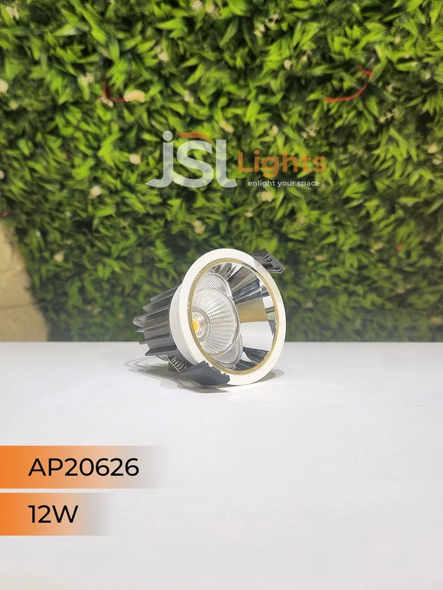 APRA AP 20626 12W 3CCT White Deep Recessed COB Downlight PB Reflector - 12W, 3CCT, White
