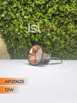 Bridglux & Philips AP 20625 12W Black Black Deep Recessed COB Downlight RG Reflector - 12W, Tunable, Black
