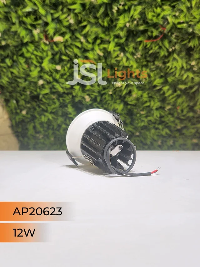 APRA AP 20623 12W 3CCT White Deep Recessed COB Downlight SS Reflector - 12W, 3CCT, White