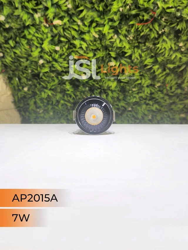 APRA AP 2015A 7W Gun Black Recessed COB Downlight - 7W, 3000K