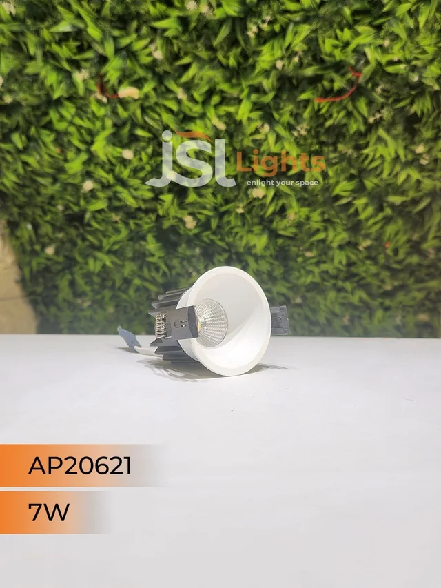 APRA 20621 7W Recessed COB Downlight – Premium Quality LED with Philips Driver" - 7W, 3000K, White