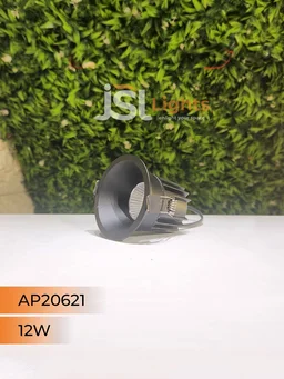 APRA 20621 12W Recessed COB Downlight – Premium Quality LED with Philips Driver" - 12W, 4000K, Black