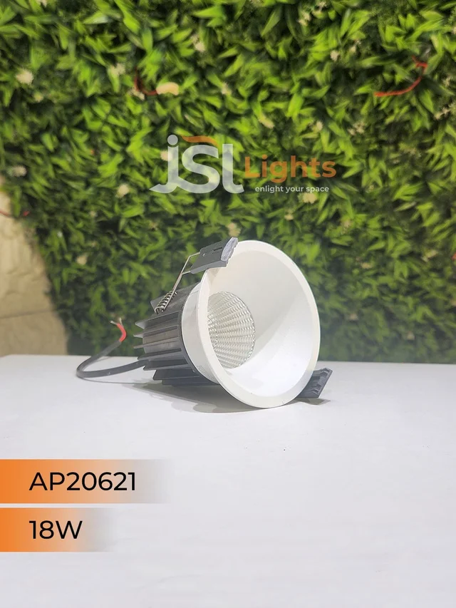 APRA 20621 18W Recessed COB Downlight – Premium Quality LED with Philips Driver" - 18W, 6000K, White