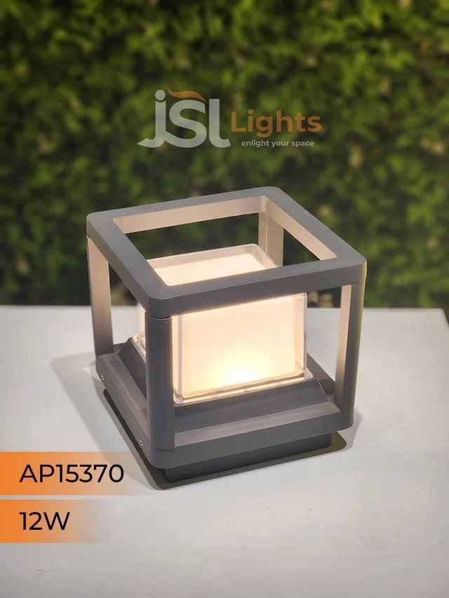 JSL LIGHTS JSL Lights 15370 – 12W LED Outdoor Gate Light, Aluminium Die Casting, Grey Body, 1 Year Warranty