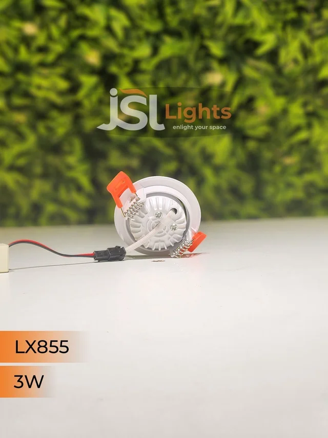 LX 855 3W Round Deep Recessed COB Downlight - 3W, 6000K