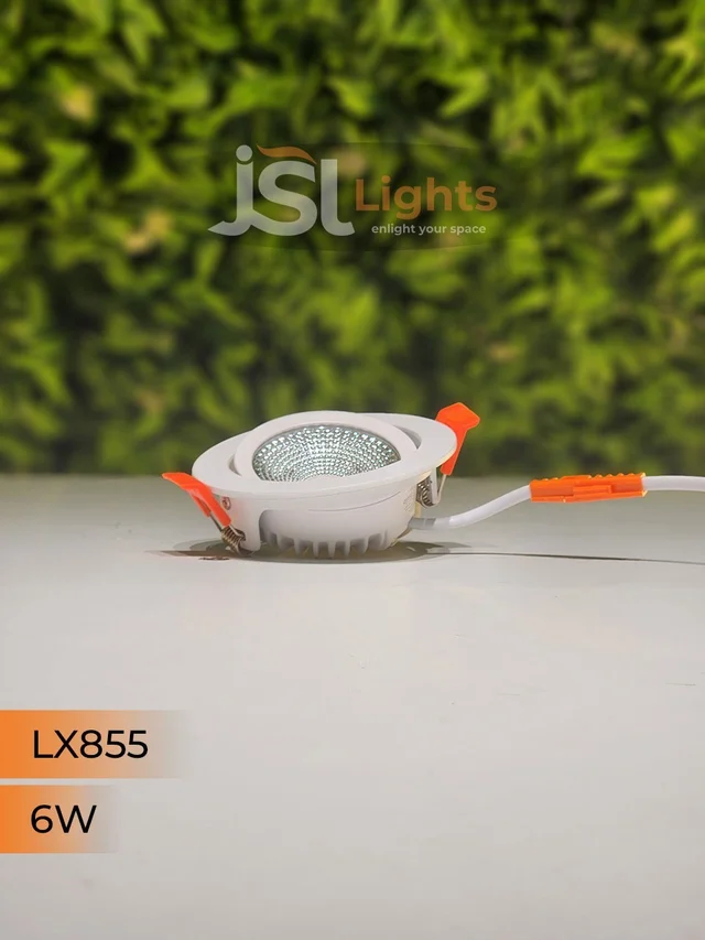 LX 855 6W Round Deep Recessed COB Downlight - 6W, 4000K