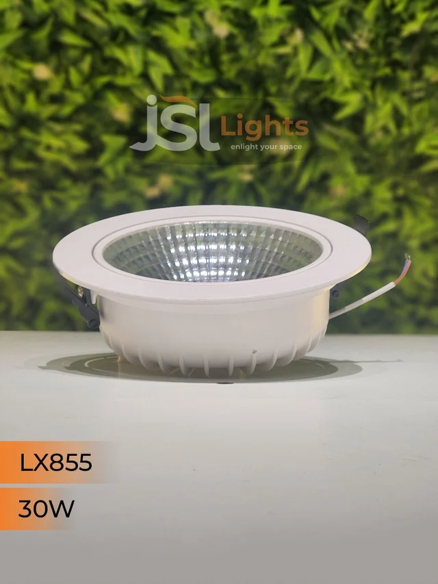 LX 855 30W Round Deep Recessed COB Downlight - 30W, 4000K