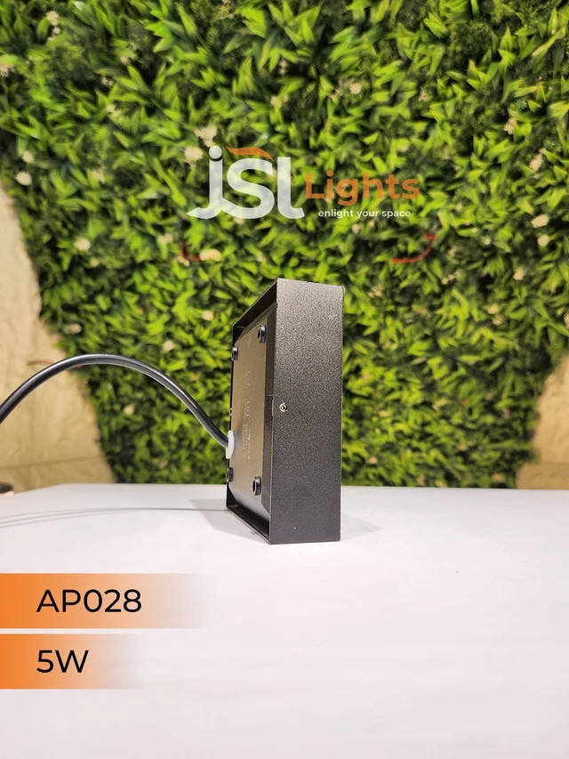 APRA YCD028 5W Square Black Foot Light - 5W, 3000K