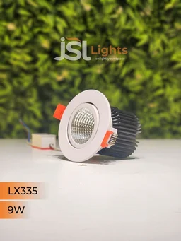 LX LX 335 50W COB Downlight for Saree, Cloth & Car Showrooms | Double Height Commercial LED | India - 9W, 4000K