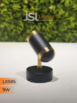 LX 585 9W Black GD Surface Wall Cob Focus Light - 9W