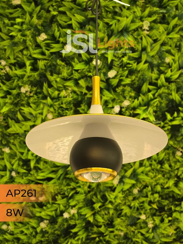 APRA261 8W BK GD Wall Surface Hanging Light