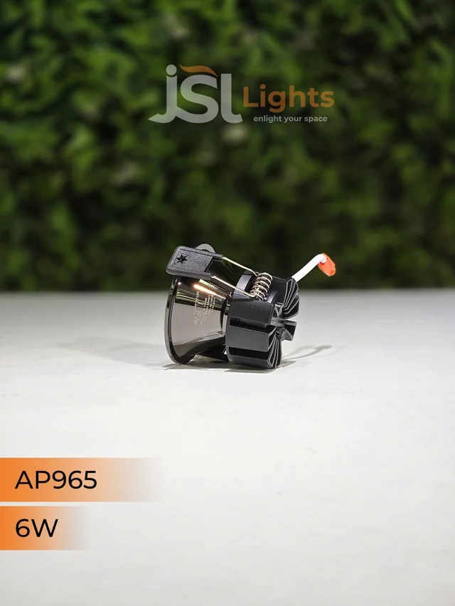 APRA 965 6W PB Round Deep Recessed COB Downlight - 6W, 3000K, PB