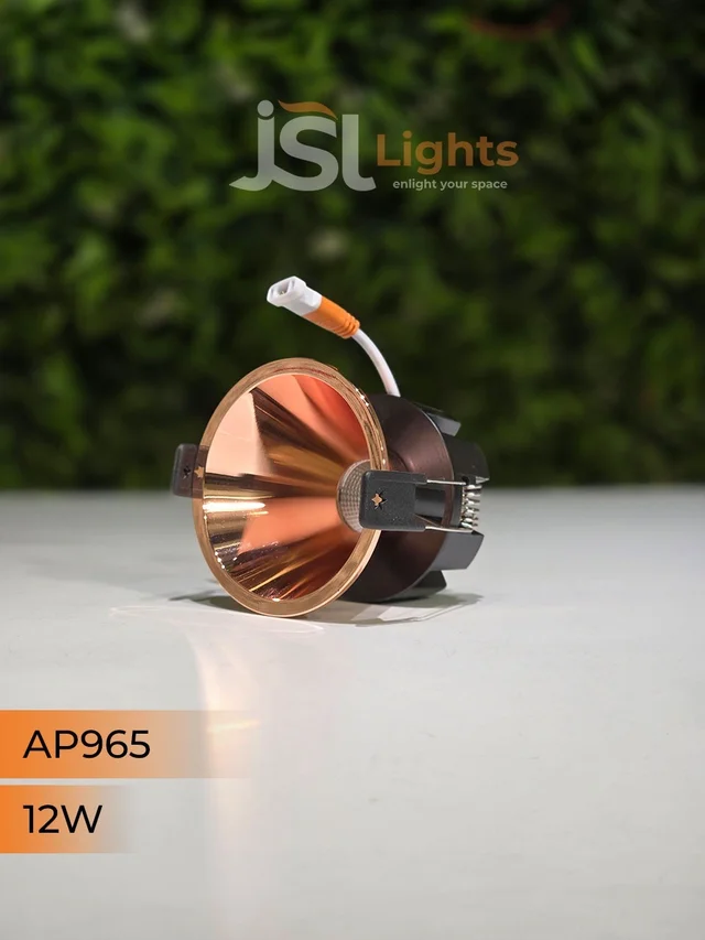 APRA 965 12W RG Round Deep Recessed COB Downlight - 12W, 3000K, RG