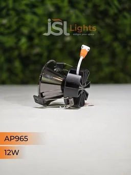 APRA 965 12W PB Round Deep Recessed COB Downlight - 12W, 4000K, PB