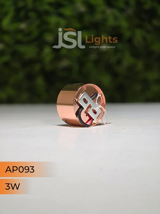 APRA 093 3W RG Round Surface Cylindrical Light - 3W, 4000K