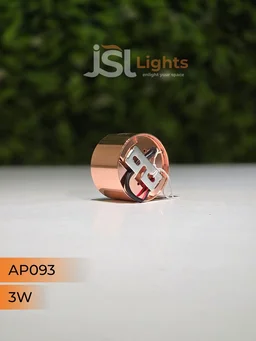 APRA 093 3W RG Round Surface Cylindrical Light - 3W, 3000K
