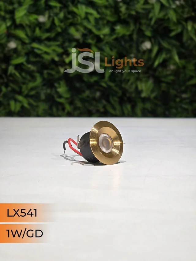 LX 541 1W Black GD Deep Recessed COB Downlight - 1W