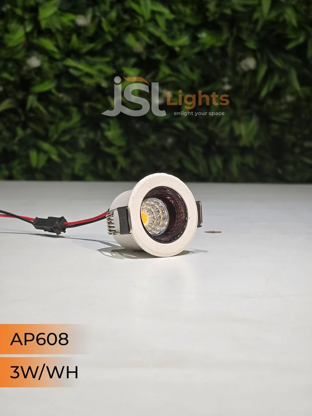 APRA 608 3W PKW PB Deep Recessed COB Downlight - PKW PB