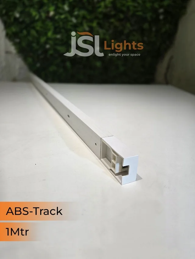 APRA 1M ABS Black Ceiling Track Channel - 1M, White