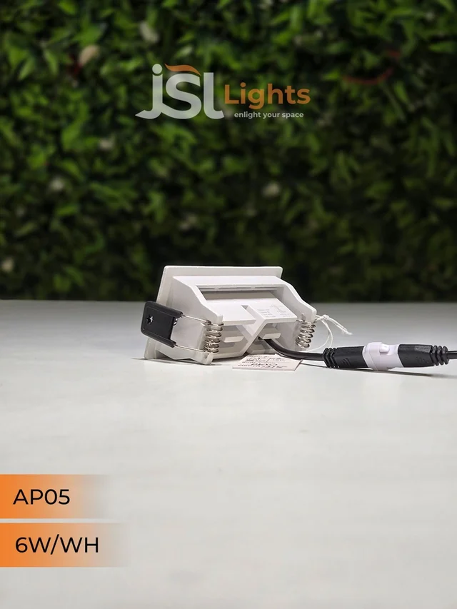 APRA AP05 6W Recessed Linear COB Downlight - Warm White | White GB Finish Adjustable 3-Lens Ceiling Focus Spotlight - 6W, 3000K, White