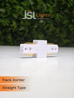 JSL APRA Spot Track Light PVC Straight Jointer - I Jointer, White