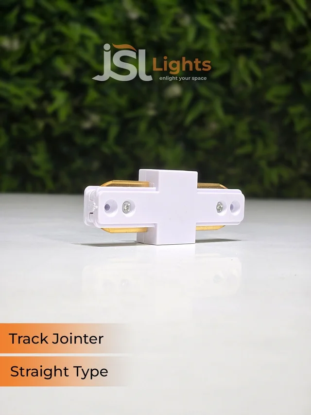 JSL APRA Spot Track Light PVC Straight Jointer - I Jointer, White