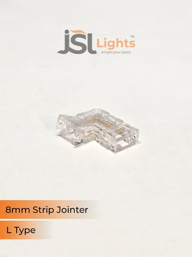 APRA 8mm Led Strip Jointer (20 Pcs Packing) - L Jointer