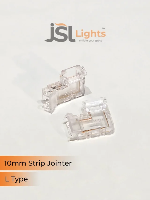 JSL APRA 10 mm Led Strip Jointer (20 Pcs Packing) - L Jointer