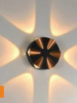 LX 439 6W 6-Way Decorative Outdoor Wall Light – Warm White LED Light - 6W