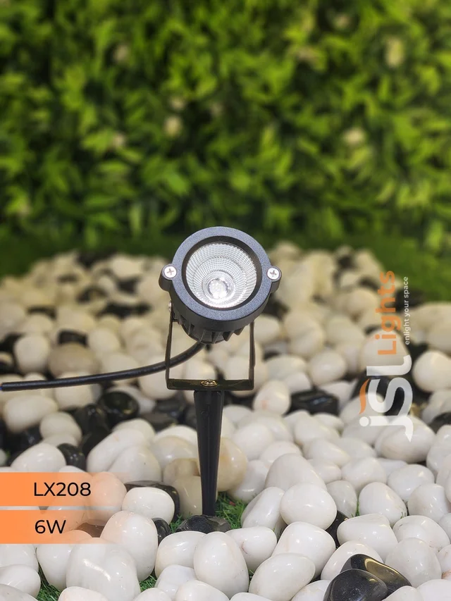 LX 208 6W LED Spike Garden Spot Light - 6W, GR