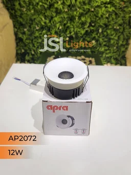 APRA AP 2072 12W White Deep Recessed COB Downlight - 12W, 3000K, White