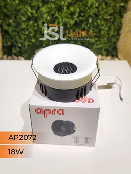 APRA AP 2072 18W White Deep Recessed COB Downlight - 18W, 3000K, White