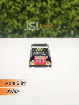 APRA 60W Slim 12V Led Strip Constant Current Driver - 60W/5AM