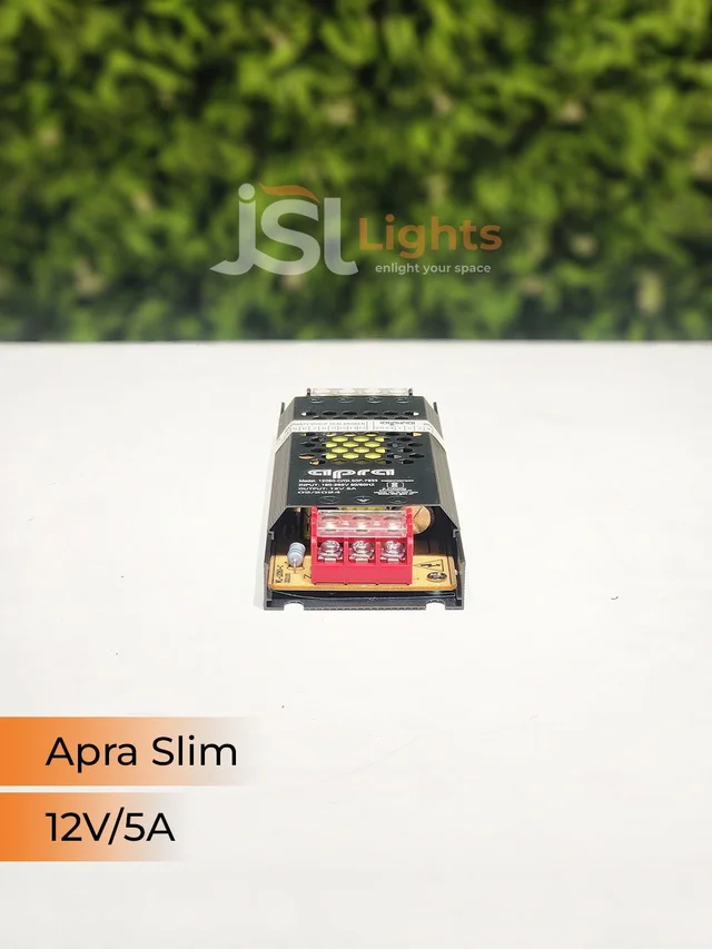APRA 60W Slim 12V Led Strip Constant Current Driver - 60W/5AM