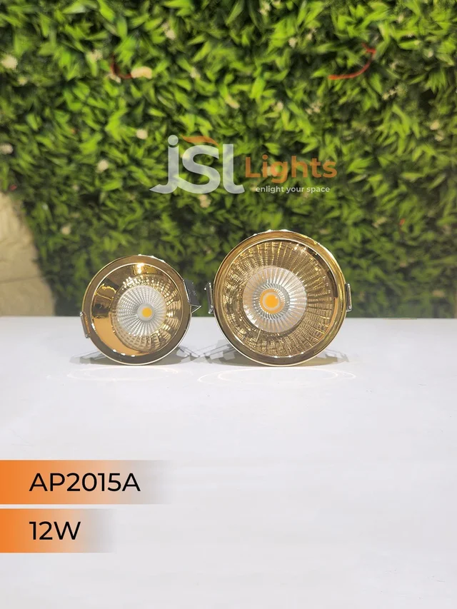 APRA AP 2015A 12W Champagne Gold Recessed COB Downlight - 12W, 3000K