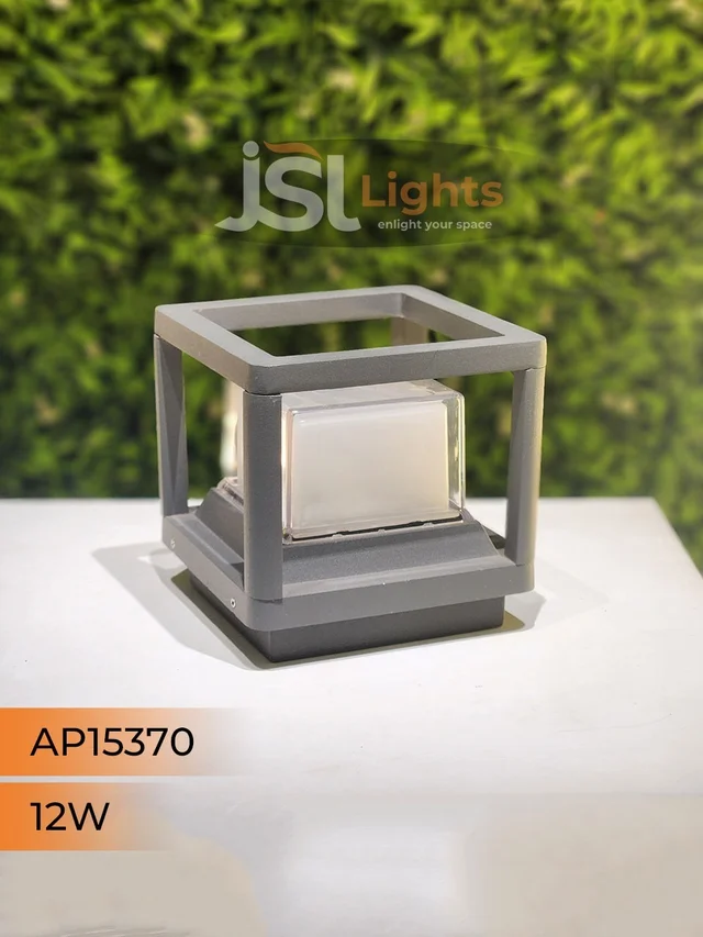 JSL LIGHTS JSL Lights 15370 – 12W LED Outdoor Gate Light, Aluminium Die Casting, Grey Body, 1 Year Warranty