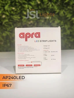 APRA 12V 2835 240Led IP67 Strip Light 5Mt Pack - 240LED, NW