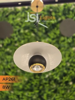 APRA261 8W BK GD Wall Surface Hanging Light