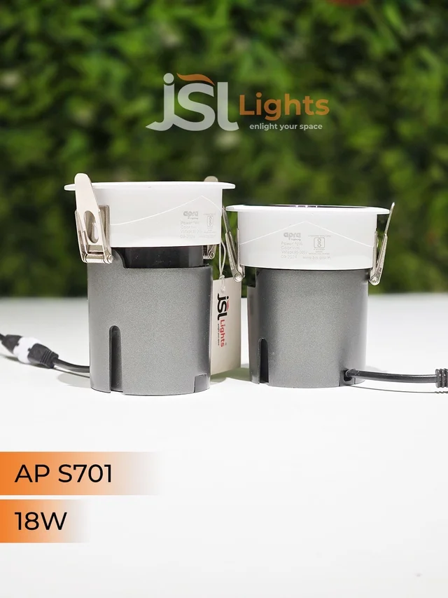 JSL LIGHTS JSL 701 COB Pull-Out Ceiling Spotlight 12W/18W | Anti-Glare Deep Recessed Design | Philips/Fulham LED Driver | 2-Year Warranty - 18W, 3000K