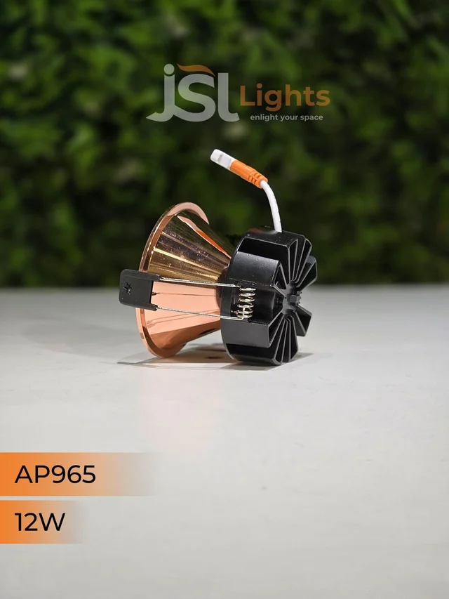 APRA 965 12W RG Round Deep Recessed COB Downlight - 12W, 3000K, RG