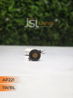 APRA 221 1W Black Deep Recessed COB Downlight - WW, BK BK