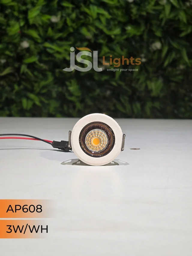 APRA 608 3W PKW PB Deep Recessed COB Downlight - PKW PB