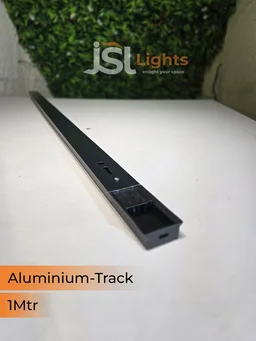 APRA 1Meter Aluminium White Ceiling Track Channel - 1M, BLACK