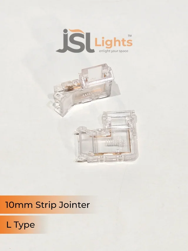 JSL APRA 10 mm Led Strip Jointer (20 Pcs Packing) - L Jointer