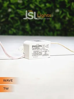 JSL WAVE 7W Deep Recessed COB Downlight - Natural White |White GB Finish Anti-Glare Ceiling Spotlight - 7W, 4000K