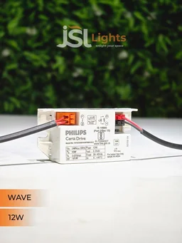 JSL WAVE 12W Deep Recessed COB Downlight - Warm White | White GB Finish Anti-Glare Ceiling Spotlight - 12W, 3000K