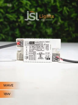 JSL WAVE 18W Deep Recessed COB Downlight - Warm White | White GB Finish Anti-Glare Ceiling Spotlight - 18W, 3000K