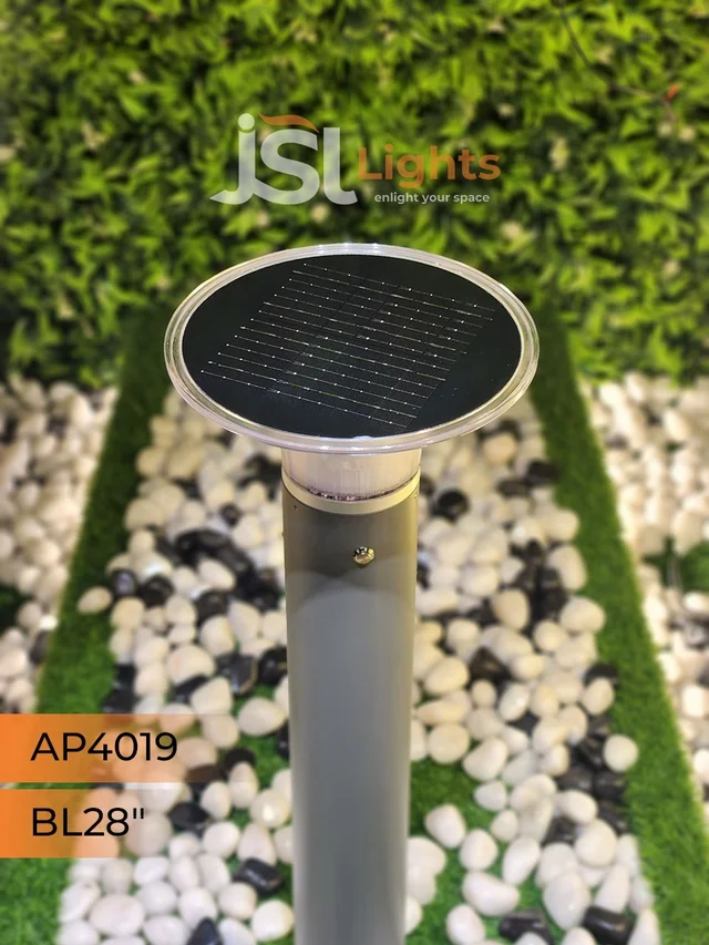 APRA APT4019 5W 11 Inches Solar Outdoor Gate Light - Bollard Light